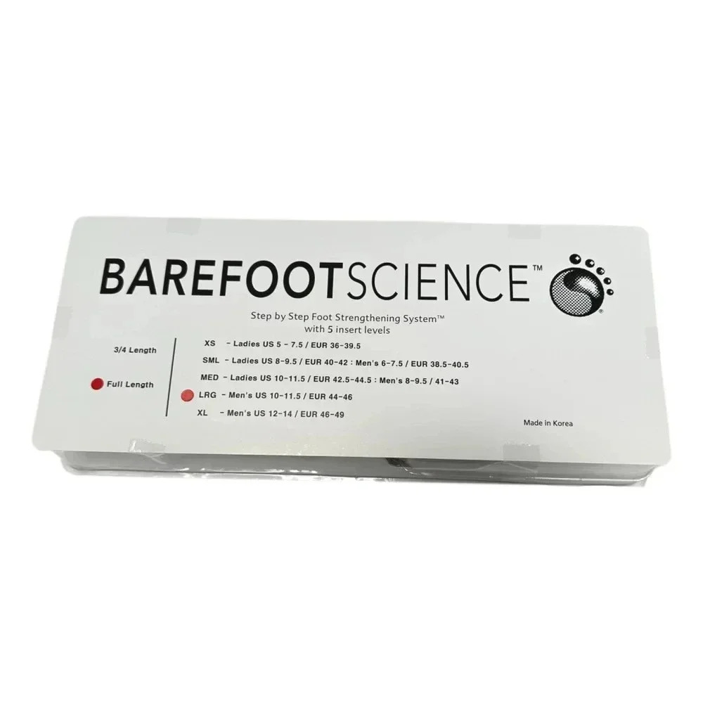 Barefoot Science Insoles Full  5 Step Foot Strength System Men Size L 10 to 11.5
